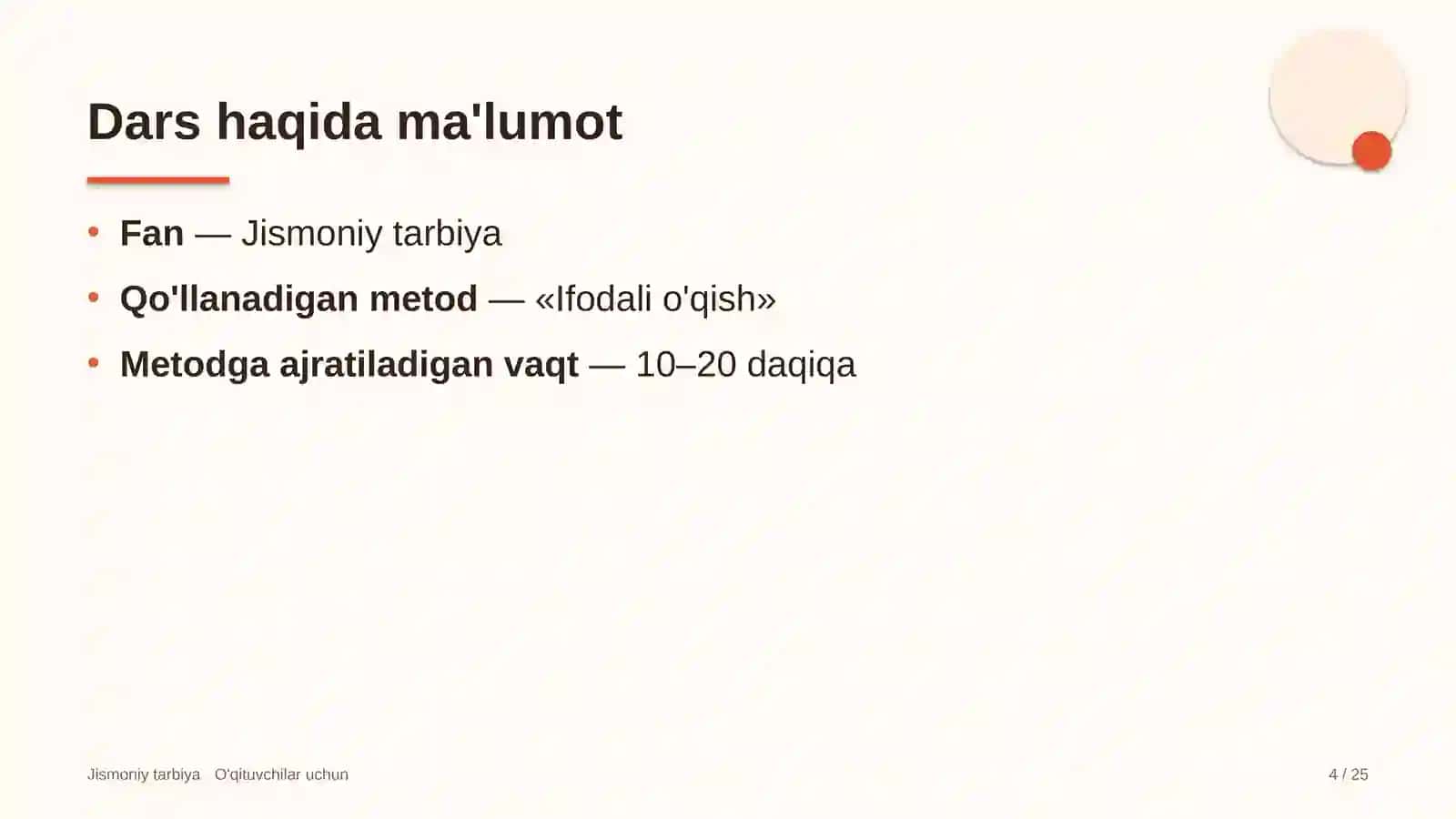 jismoniy tarbiya darslarida ifodali o'qish metodidan foydalanish 8680 4
