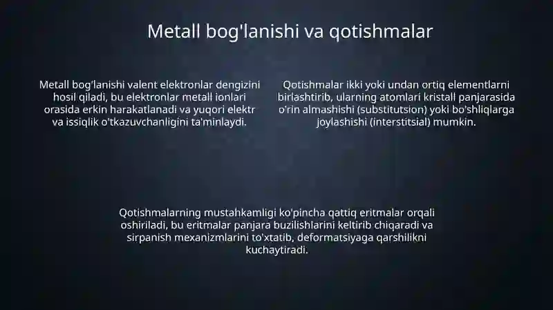Metallarning tuzilishi 4