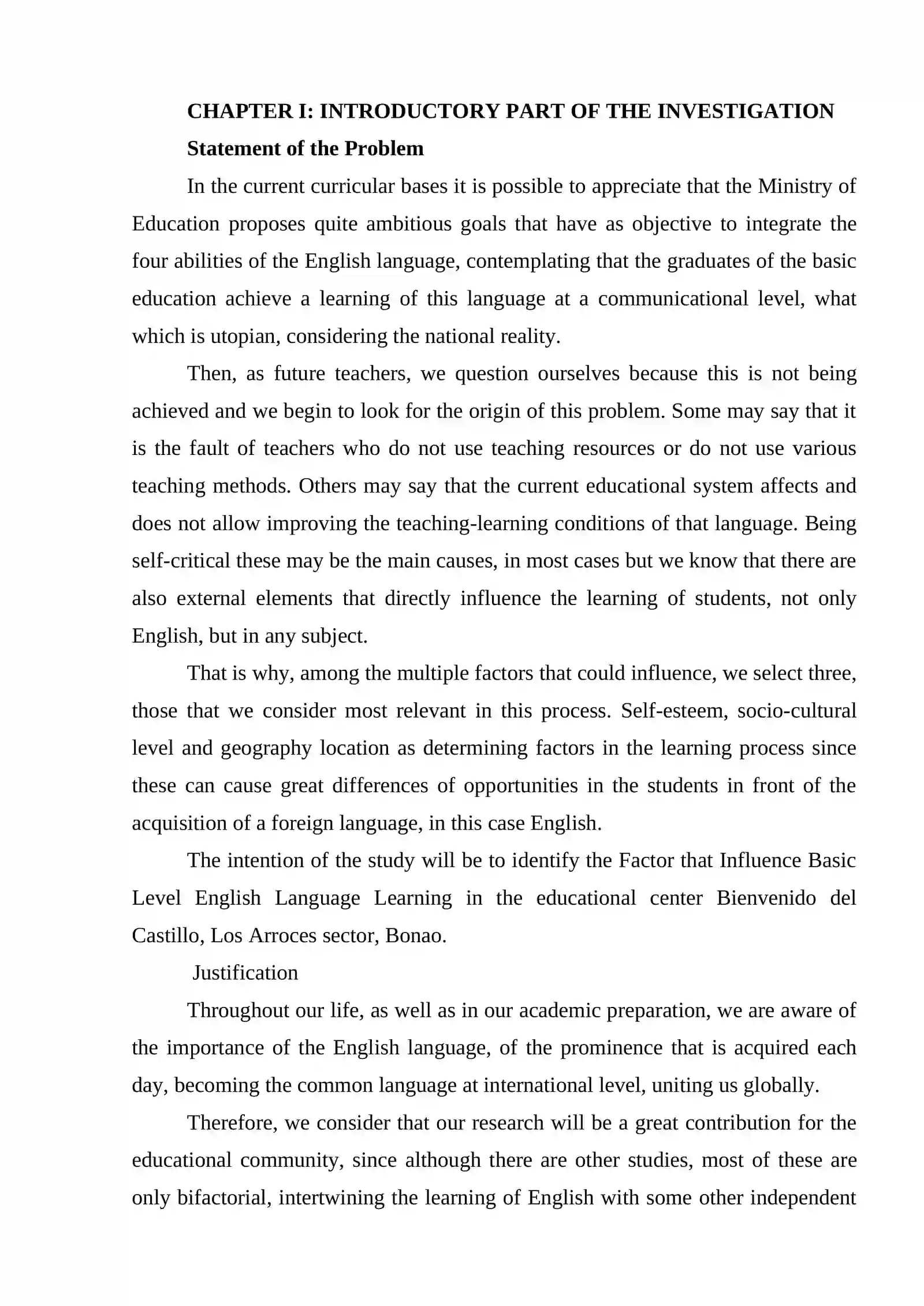 FACTORS INFLUENCING FOREIGN LANGUAGE LEARNING 4