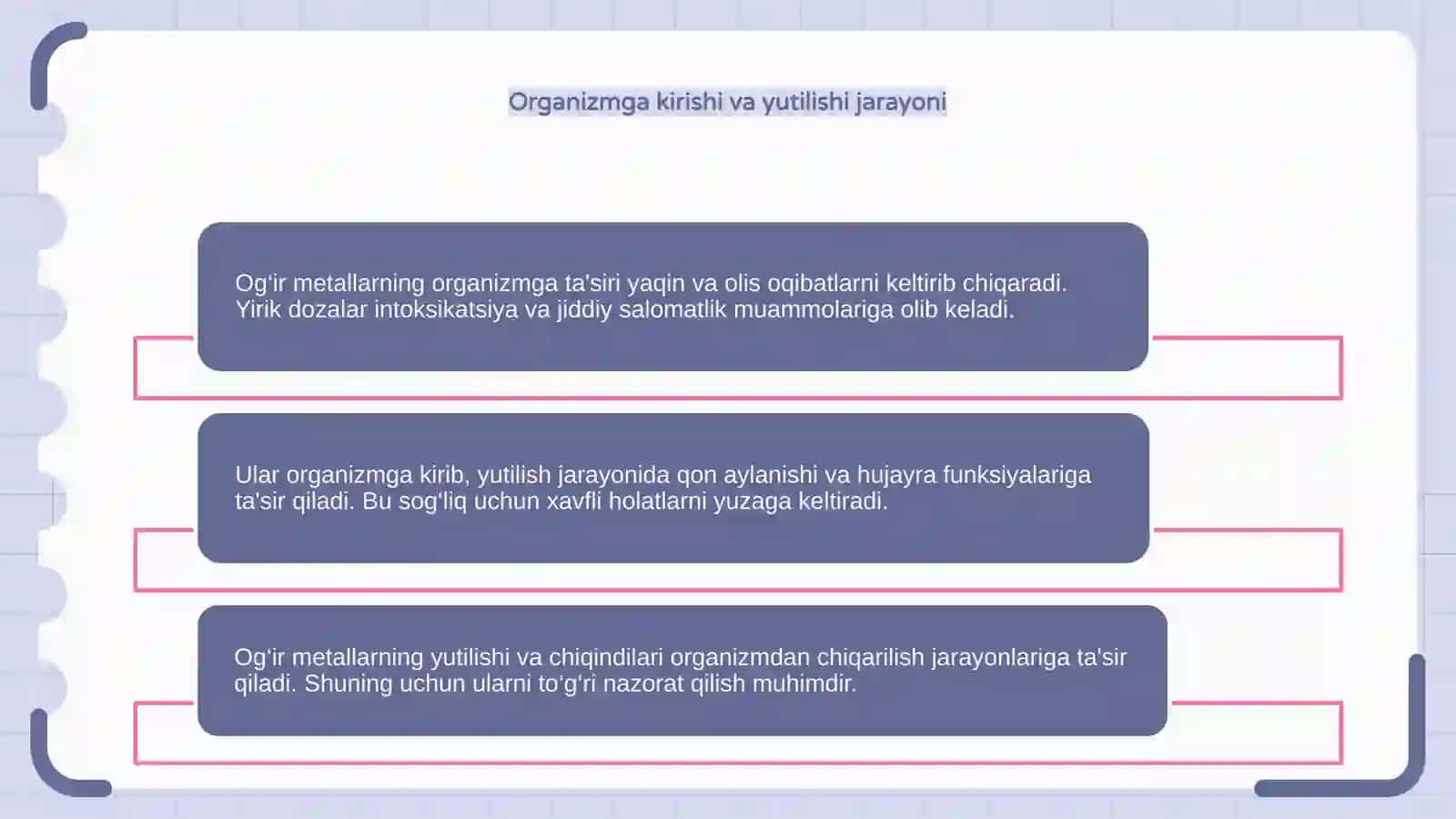 Og'ir metallarning organizmga ta'sirini yaqin va olis oqibatlari 4