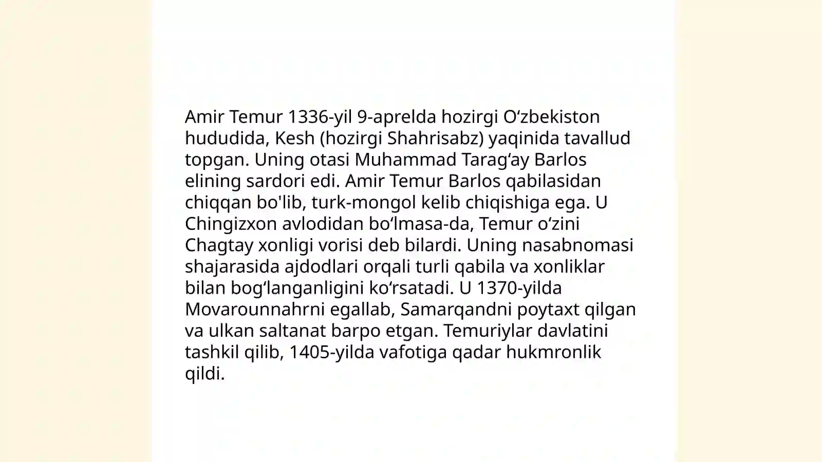 Amir Temur tarixi 4