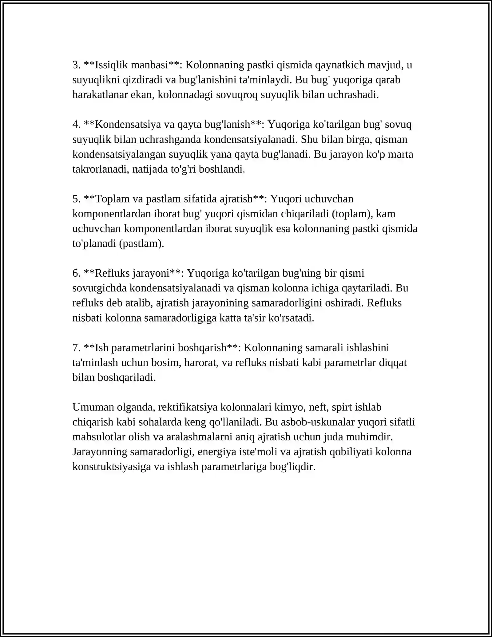 REKTIFEKATSION KALONNANING ISHLASH PRINSIPINI O’RGANISH 4