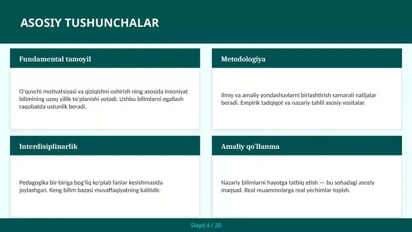 O'quvchi Motivatsiyasi va Qiziqishni Oshirish 4