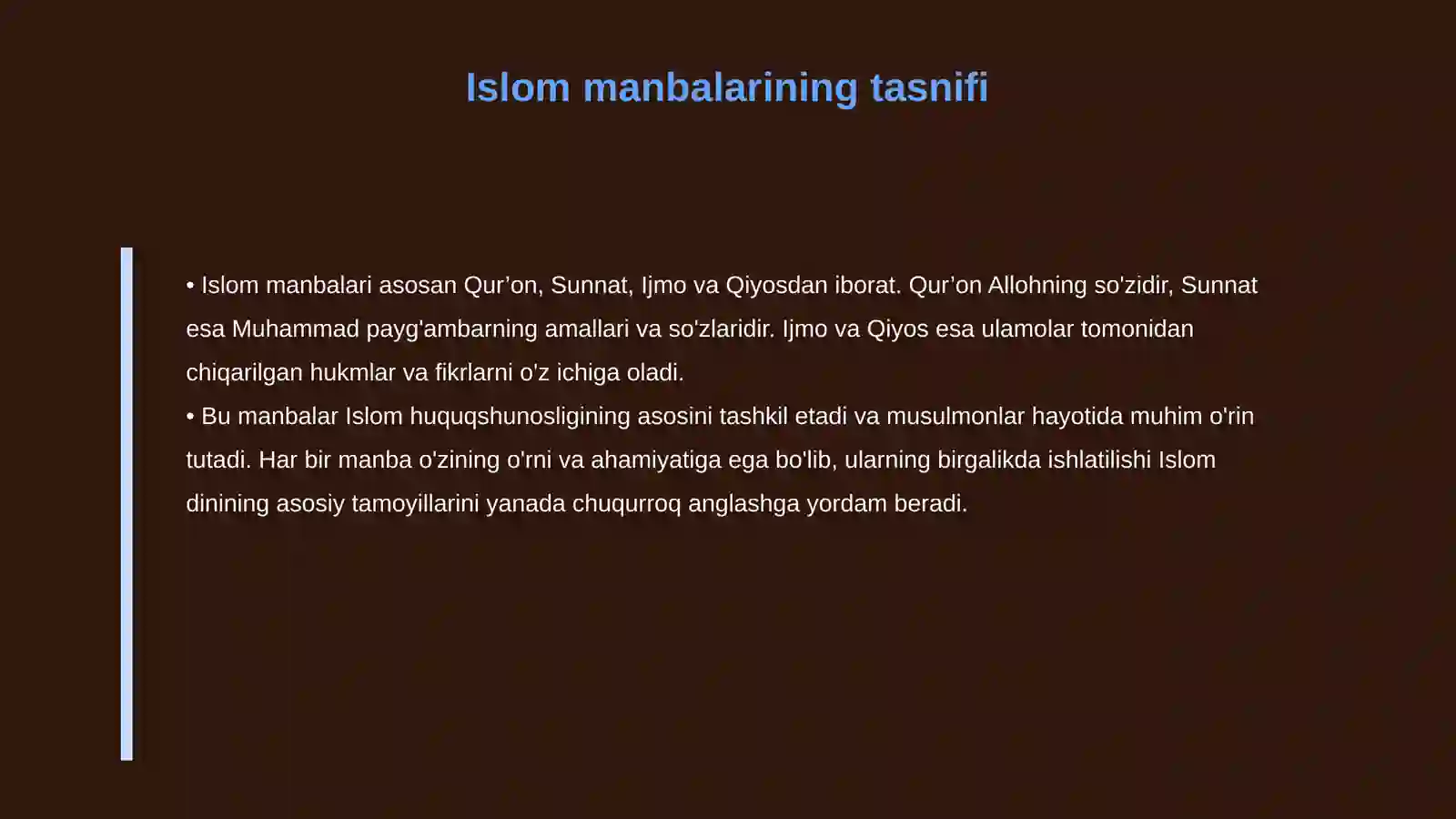 Islom dini manbalari 4