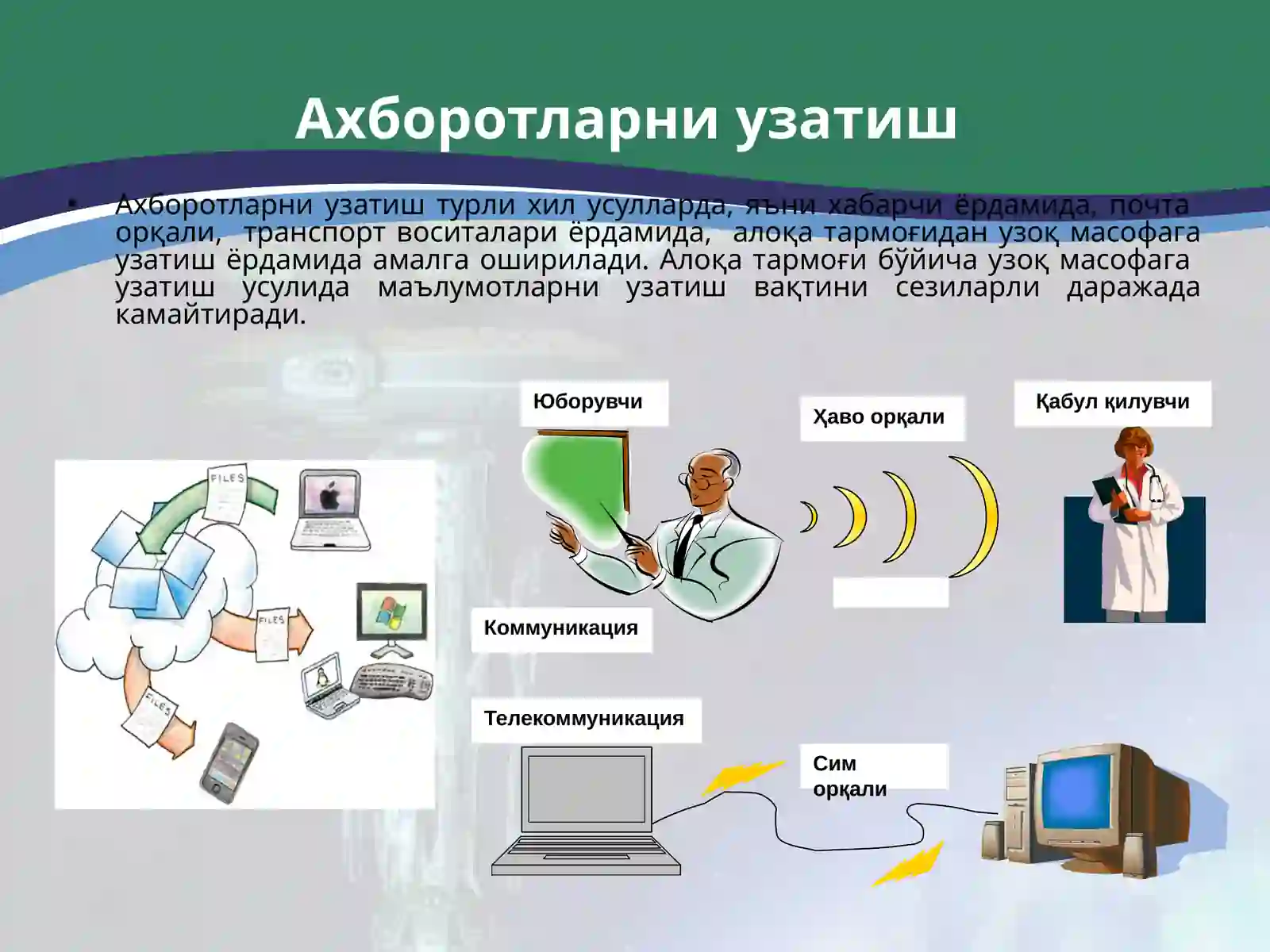 Ахборот тушунчаси ва унинг ахамияти 4