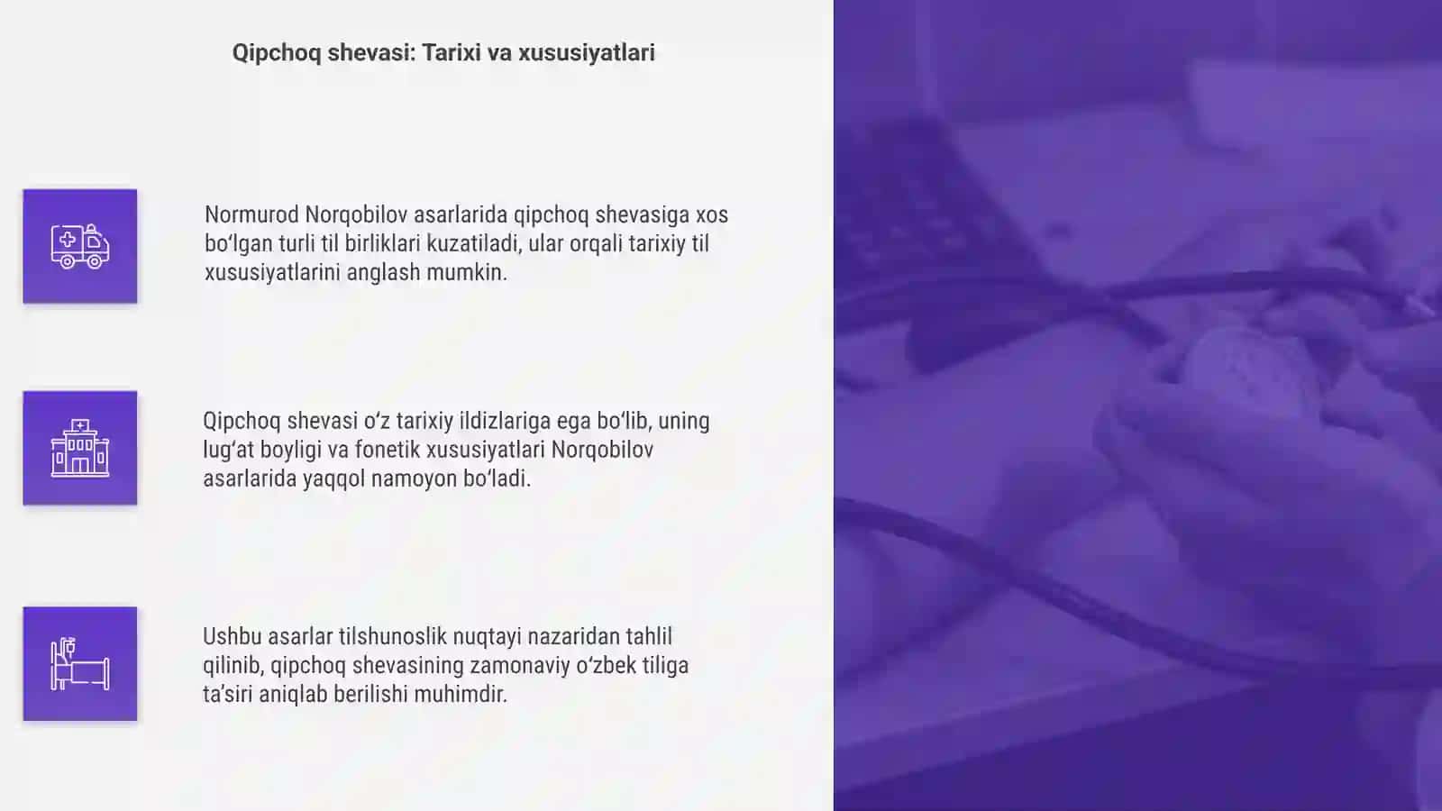 Normurod Norqobilov asarlaridan qipchoqlar shevasiga xos til birliklarini topish va tahlil qilish 4
