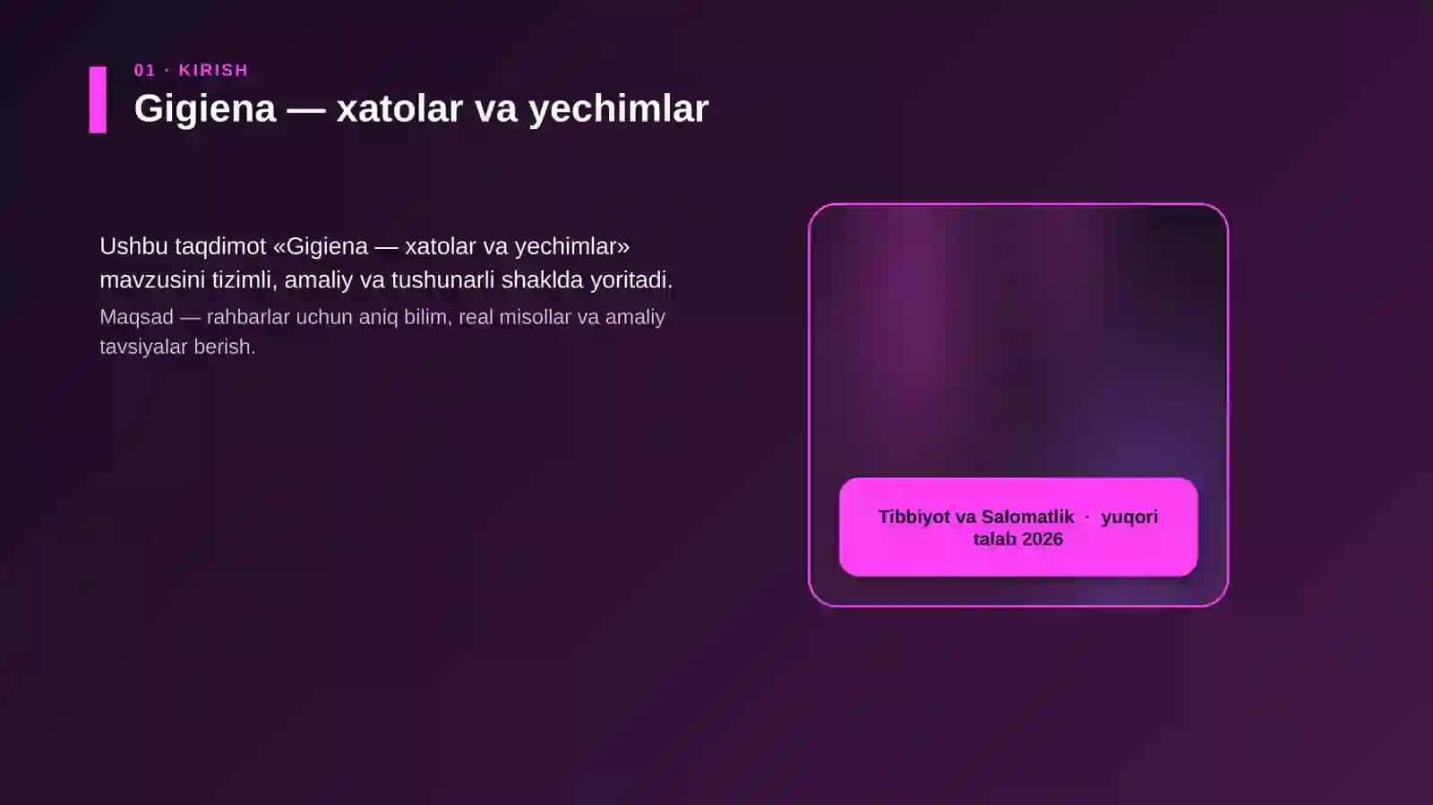 Gigiena — xatolar va yechimlar 4