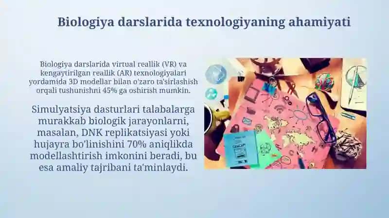 Biologiyadan amaliy mashg'ulotlar loyihalash texnologiyasi 4