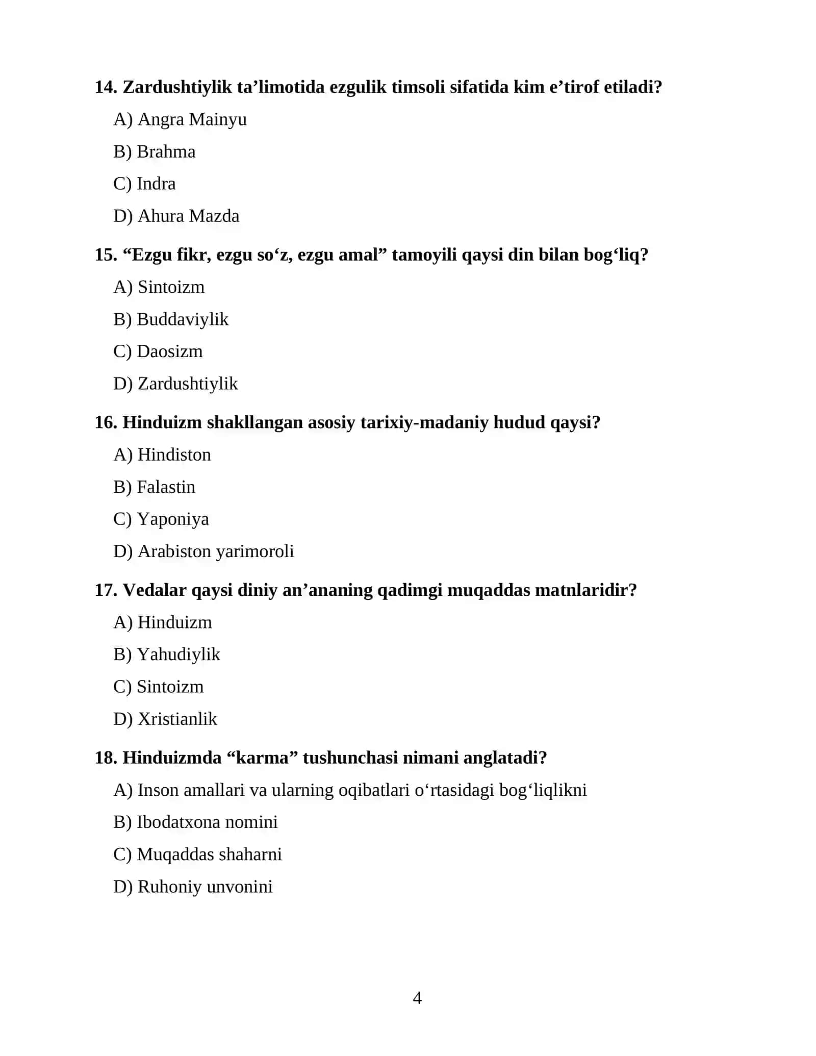 DINSHUNOSLIK FANIDAN 4