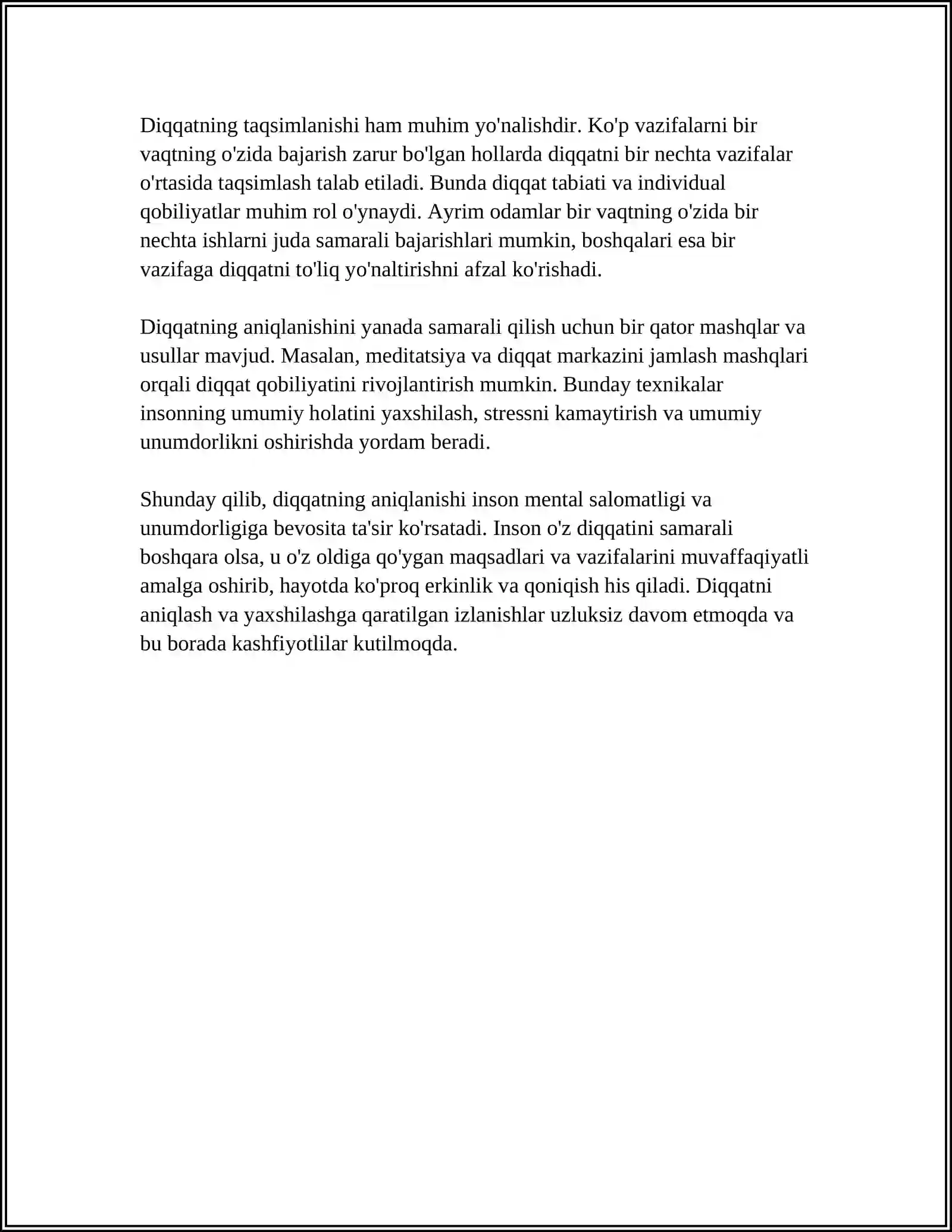 DIQQAT TURLARI VA UNING XUSUSIYATLARI 4