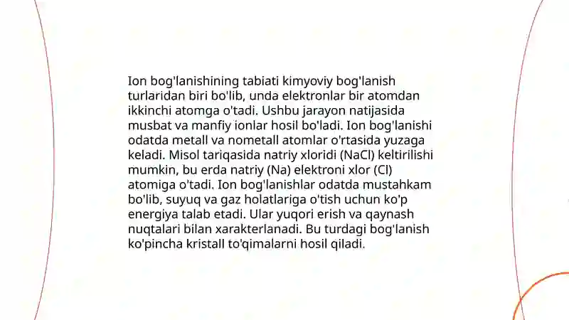 Kimyoviy bog'lanish turlari 4