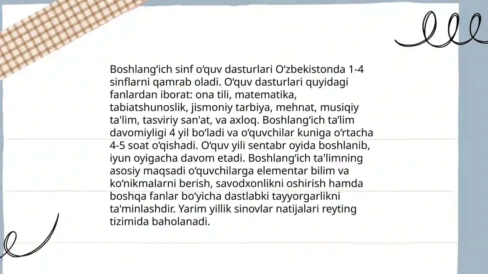 Maktab - internatlari boshlang‘ich sinflarda matematika ta’limi tizimi 4