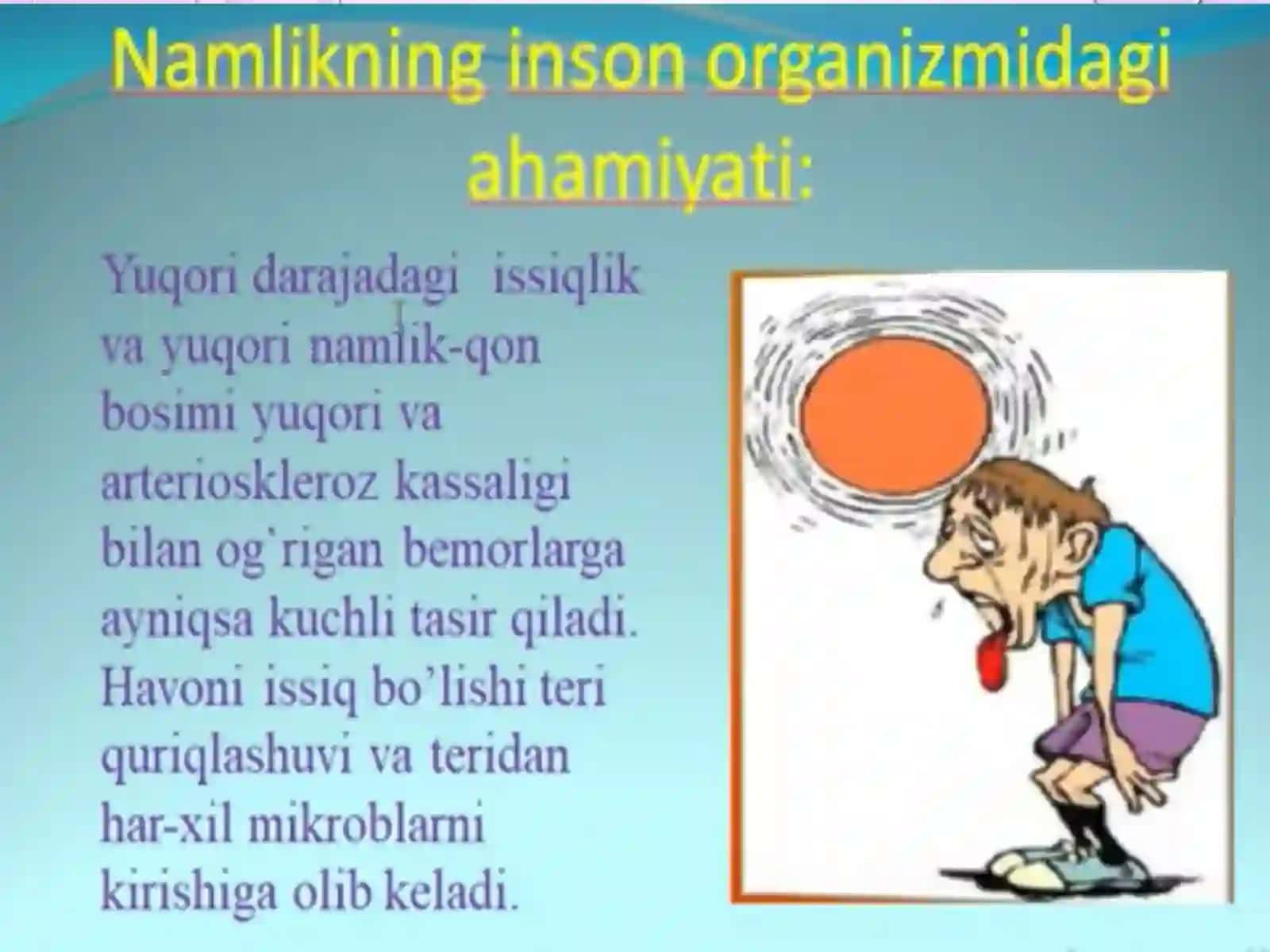 HAVO NAMLIGINI ANIQLASH USULLARINI O’RGANISH. ASSMAN YOKI ASPIRATSION PSIXROMЕTRI YORDAMIDA HAVONING NAMLIGINI ANIQLASH 4
