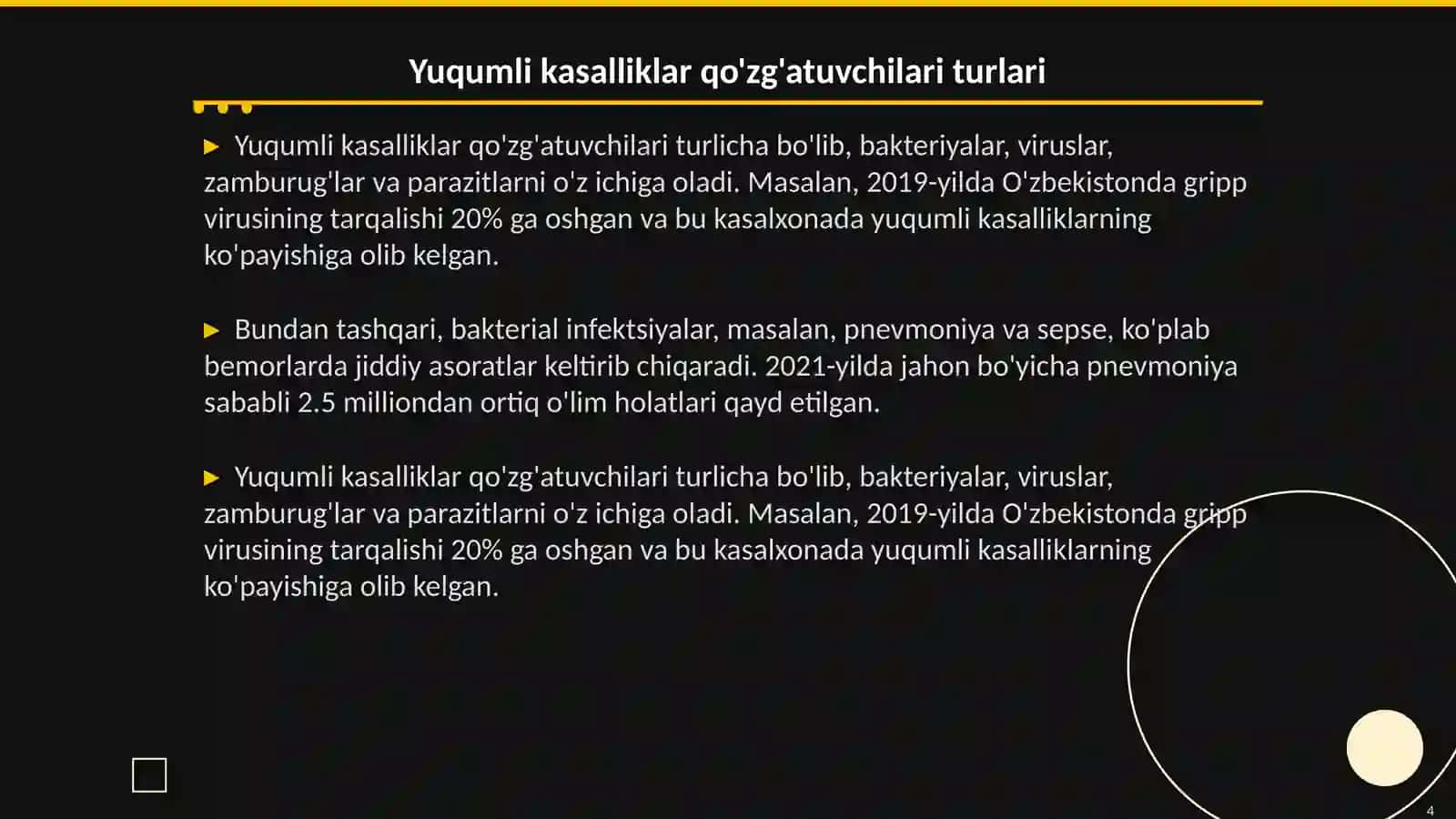 Kasalxona ichida tarqaluvchi yuqumli kasalliklar qo'zg'atuvchilari va labarator diagnostikasi 4