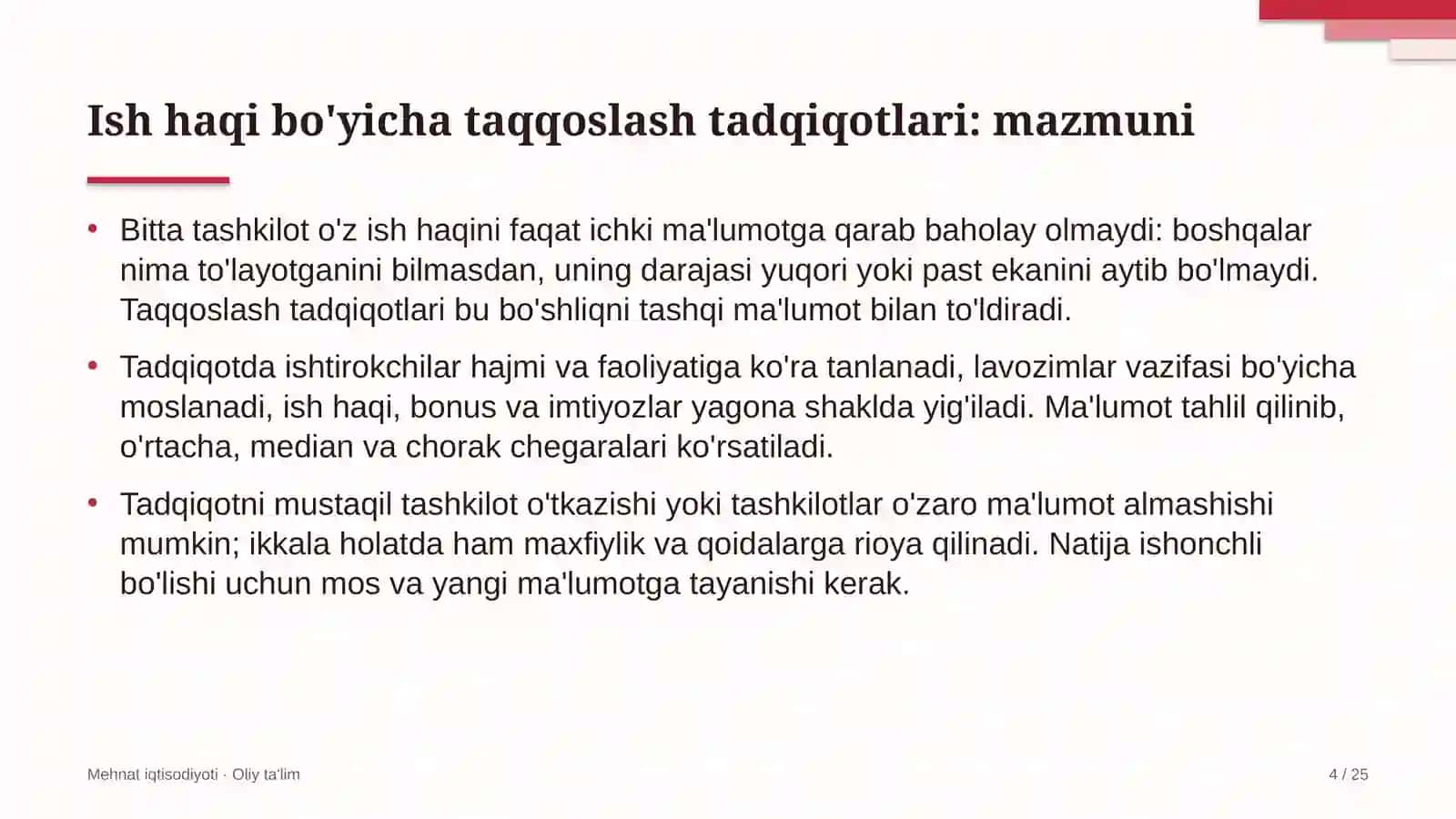 gaz qazib olishda xodimlar ish haqi bo'yicha taqqoslash tadqiqotlari 1604 4