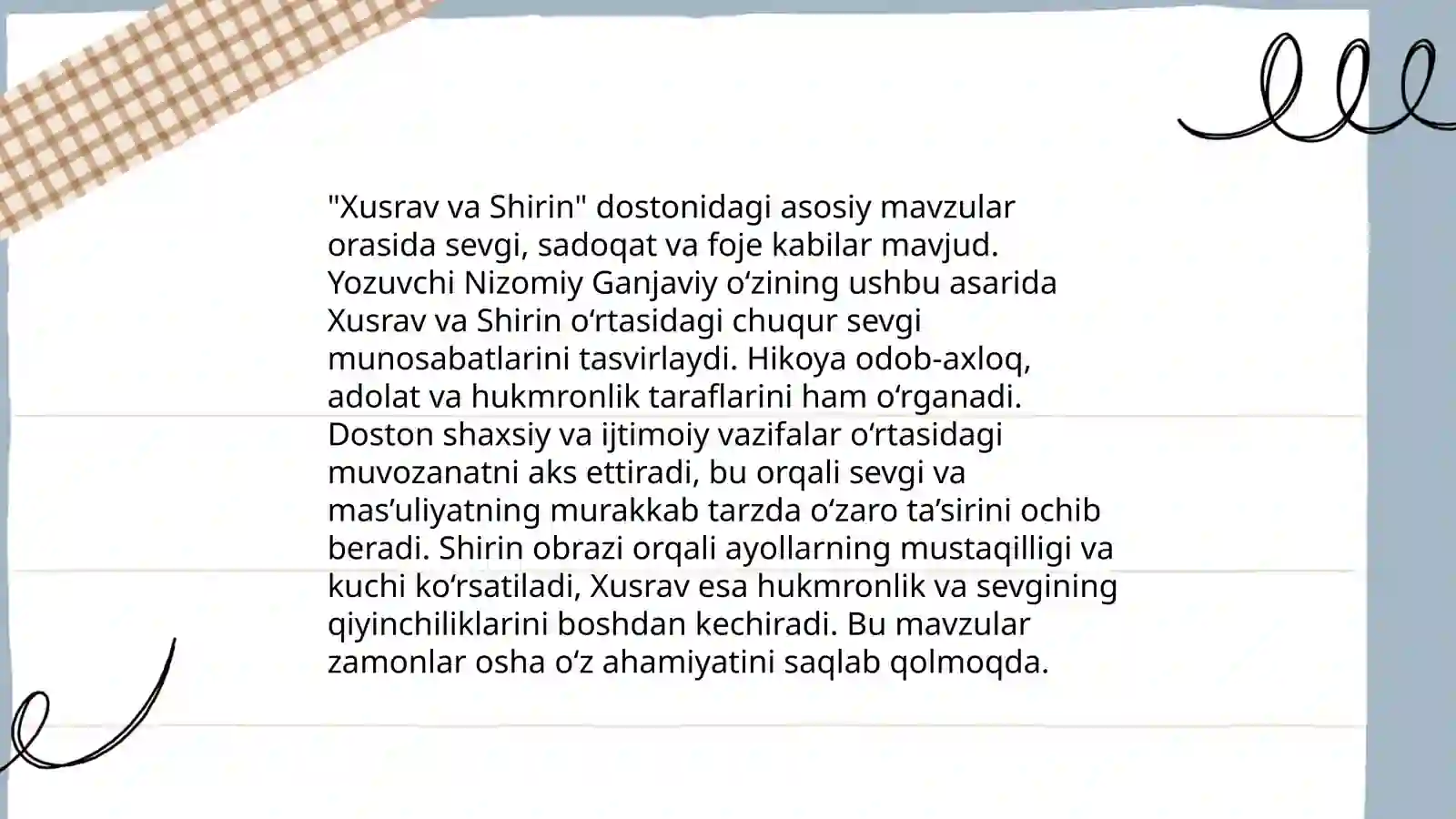 "Xusrav va Shirin"dostoni 4