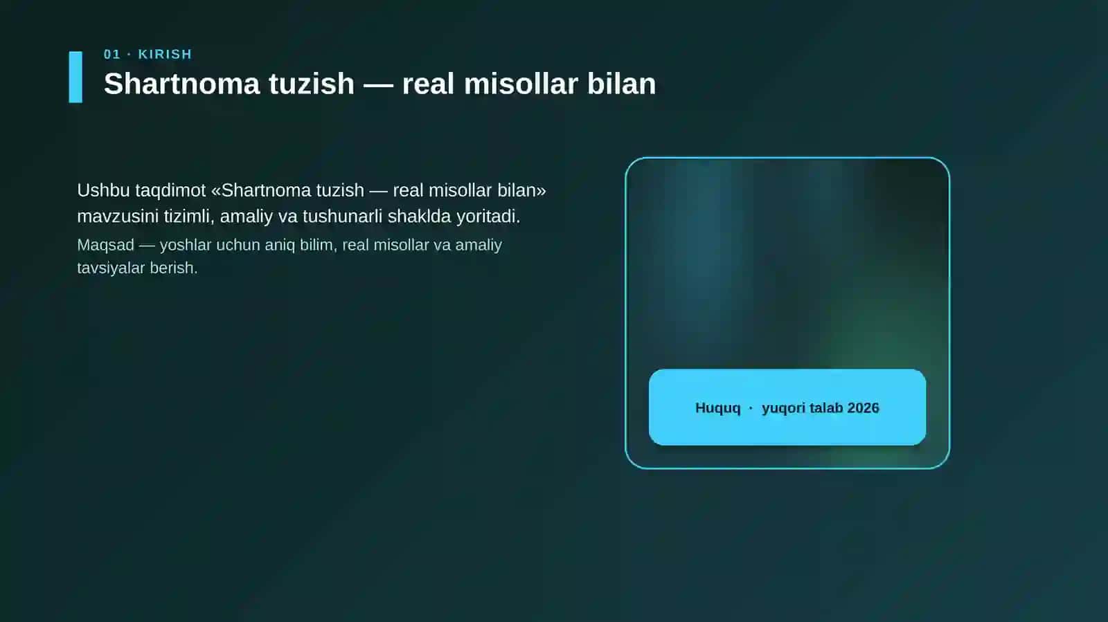 Shartnoma tuzish — real misollar bilan 4