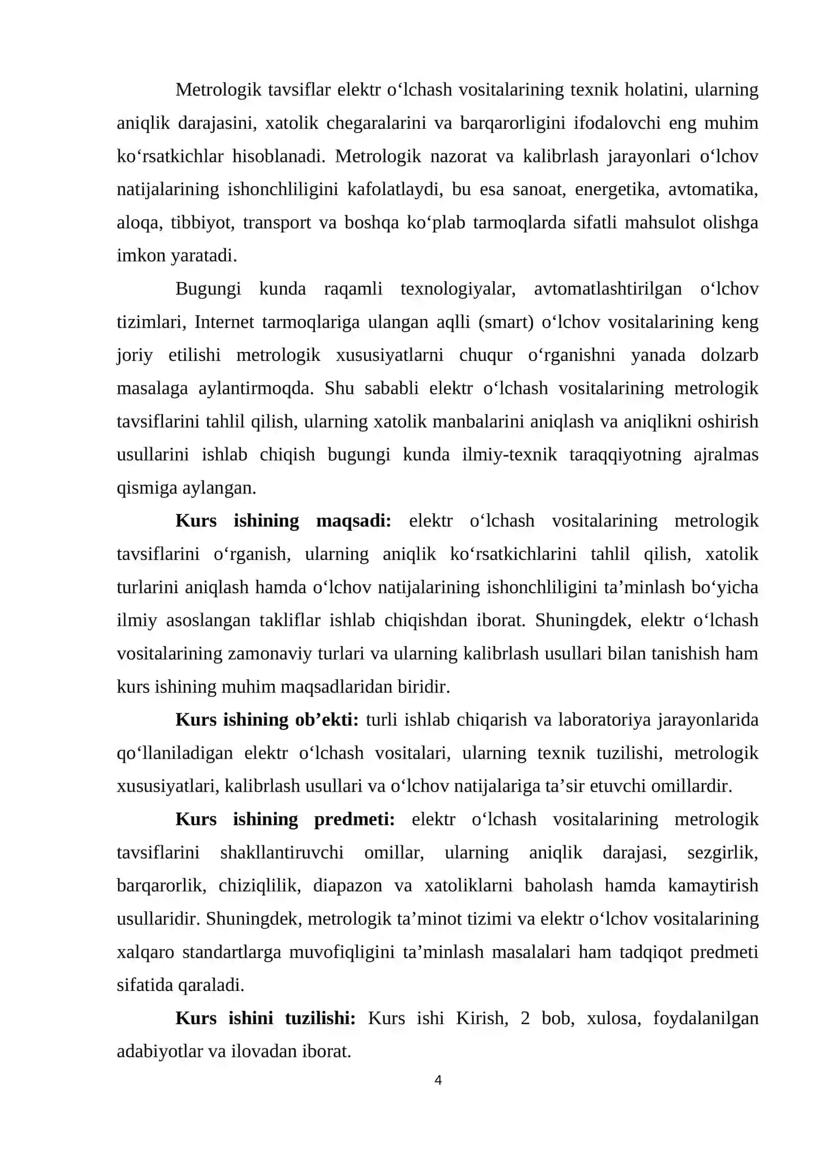 ELЕKTR O‘LCHАSH АSBОBLАRINING MЕTRОLОGIK XАRАKTЕRISTIKАLАRI. 4
