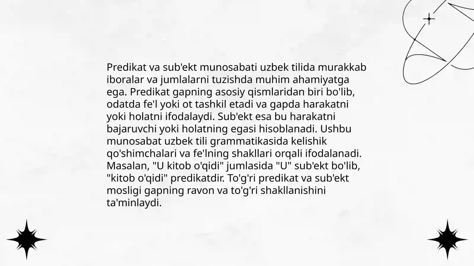 Kesimlik va Predikatsiya 4