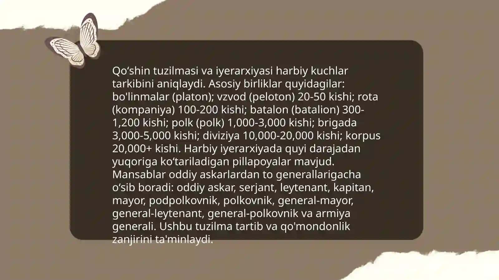 Qo‘shin tuzilishi va harbiy siyosati 4