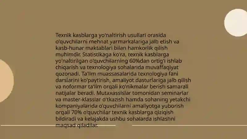 Kasb-hunarga yo'naltirish tashvish markazlarining faoliyati 4