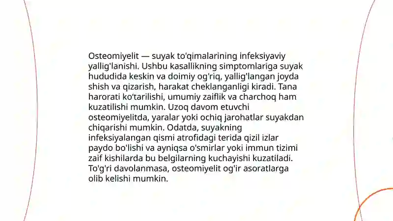 Osteomiyelit kasalligi 4