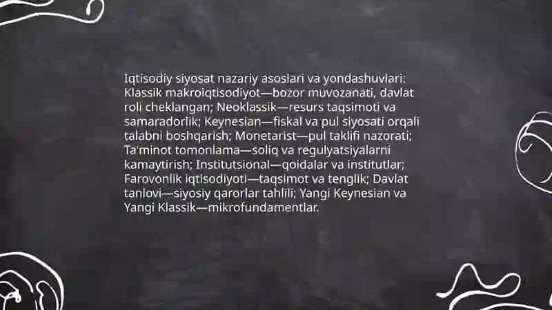 Iqtisodiy siyosatning nazariy asoslari 4
