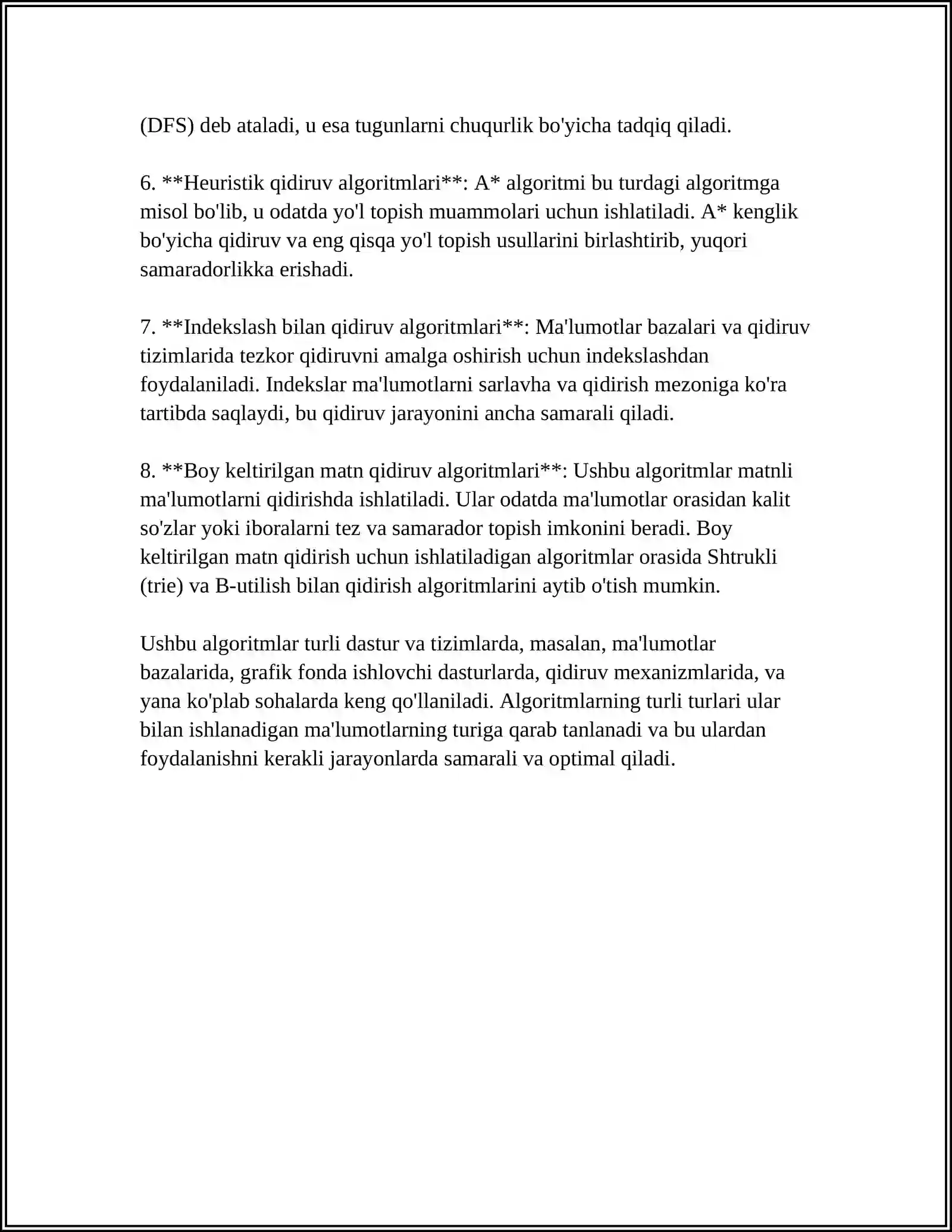 QIDIRUV ALGORITMLARI 4