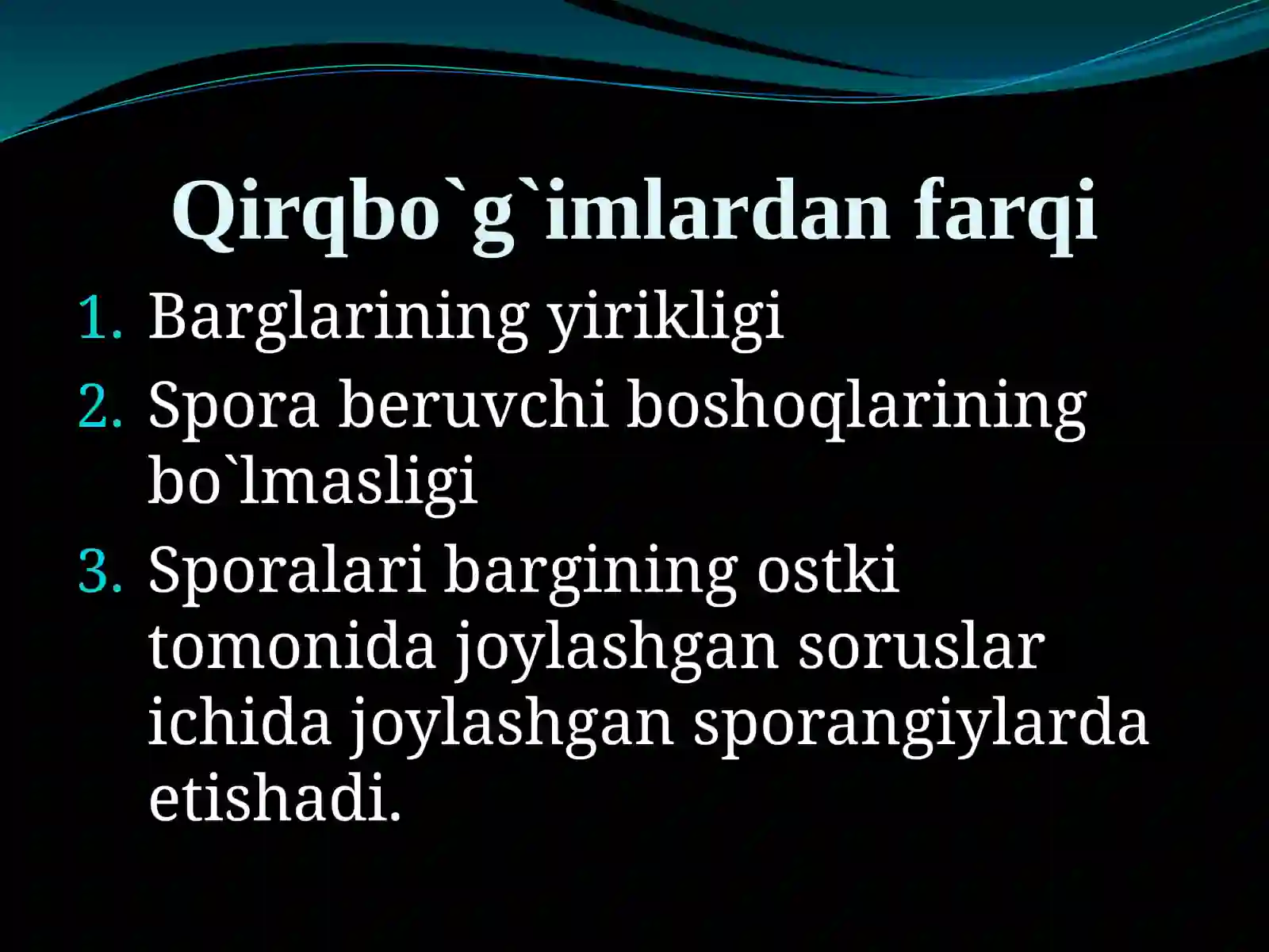 Tabiiy fanlar fakulteti Biologiya yo'nalishi 4