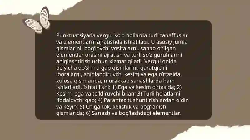 Punktuatsiya elementlari va orfografiyani o'rganish metodikasi 4