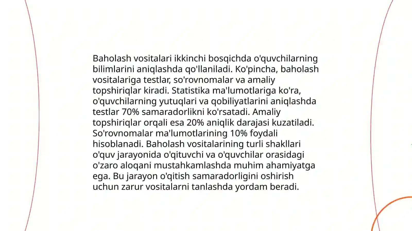 Bilim,kônikma va malakani baholash mezonlari 4