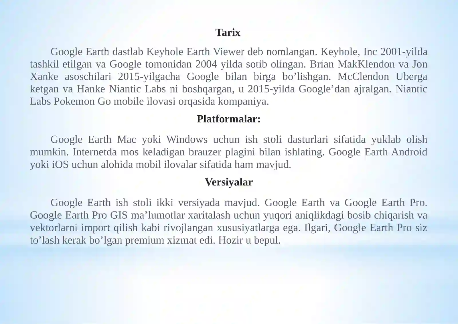 Google Earth nima? 4