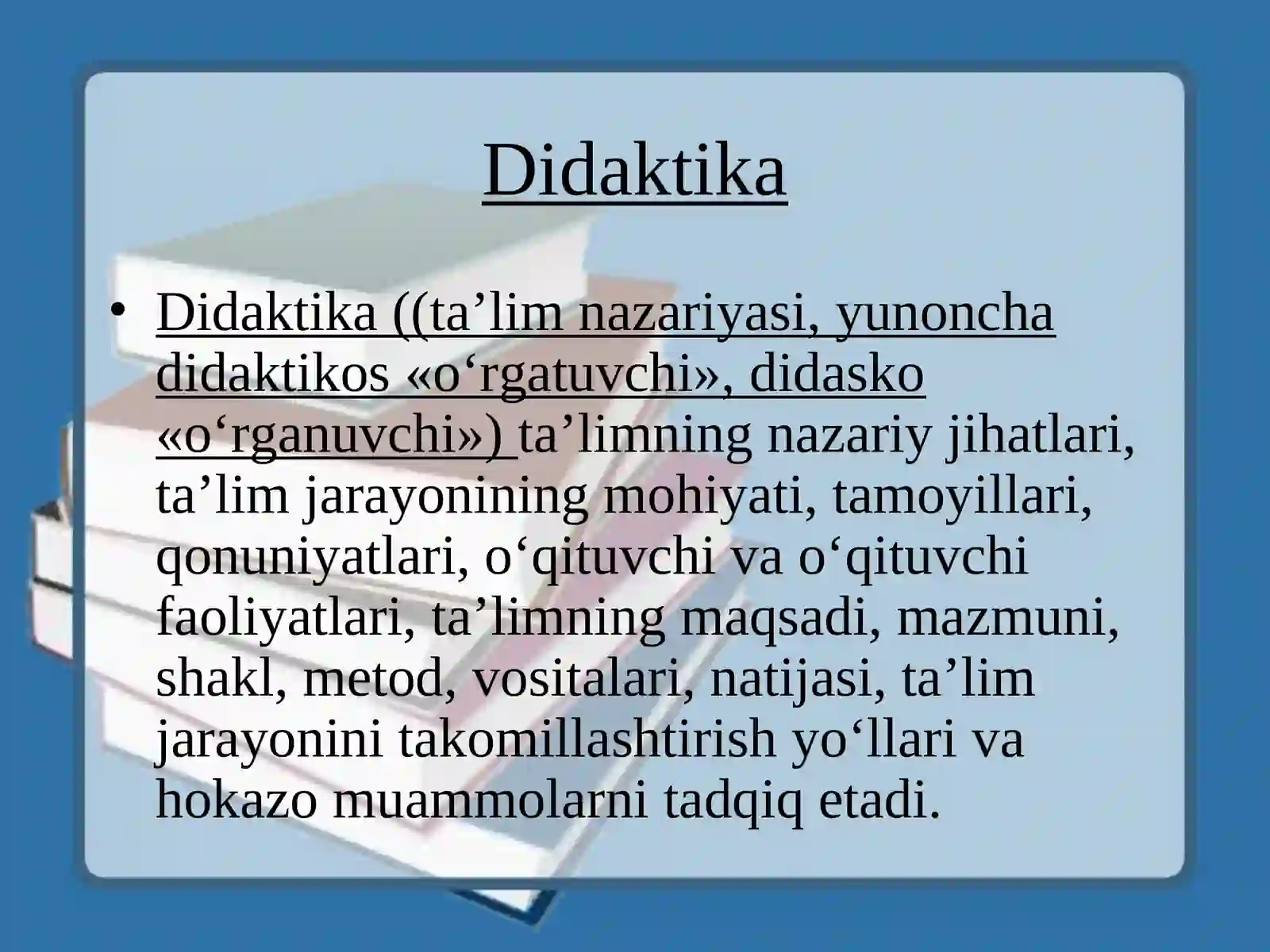 Pedagogika fanining predmeti va uning vazifalari 4