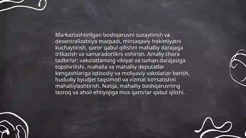Mustaqillik yillarida davlat boshqaruvi tizimida amalga oshirilgan islohotlar 4