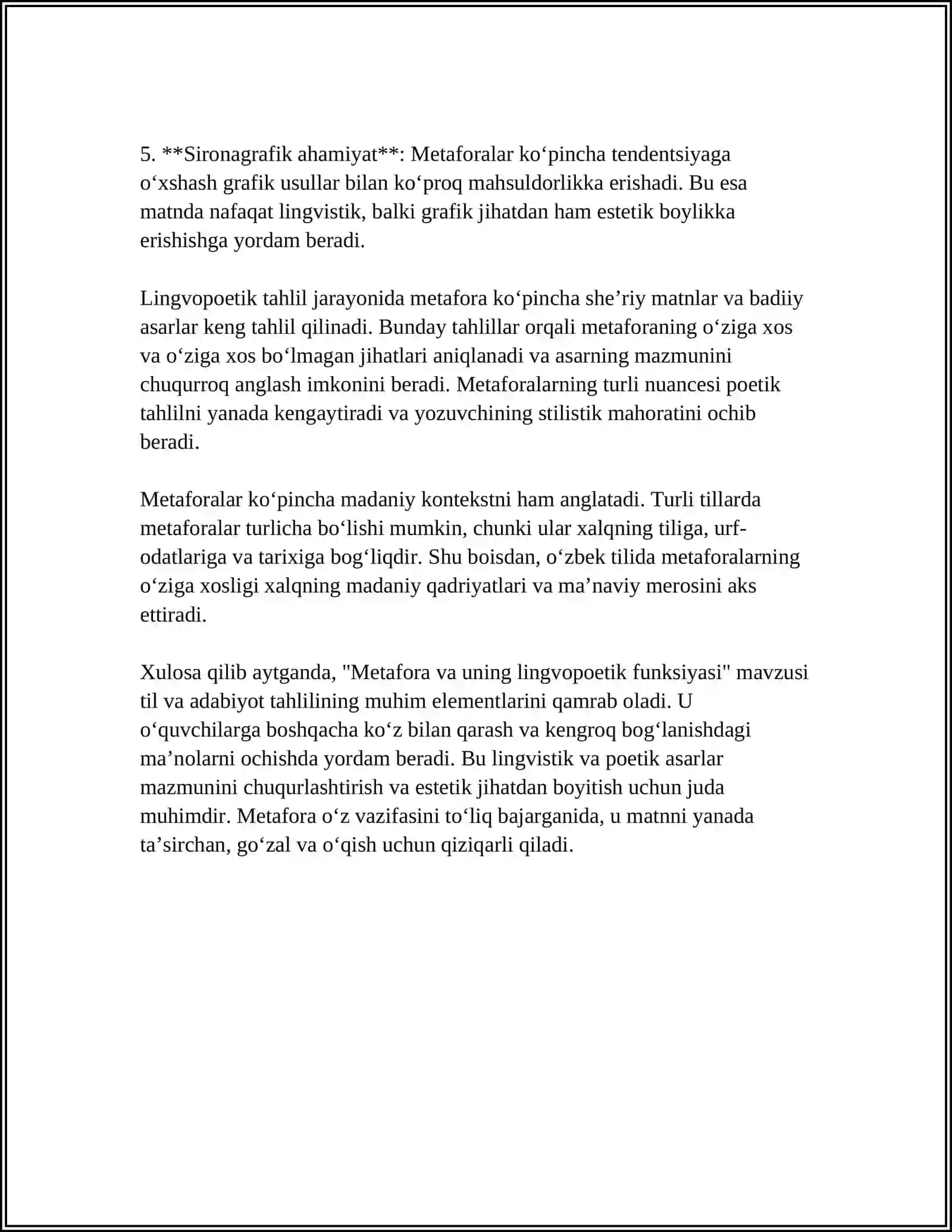 Metafora va uning lingvopoetik funksiyasi 4
