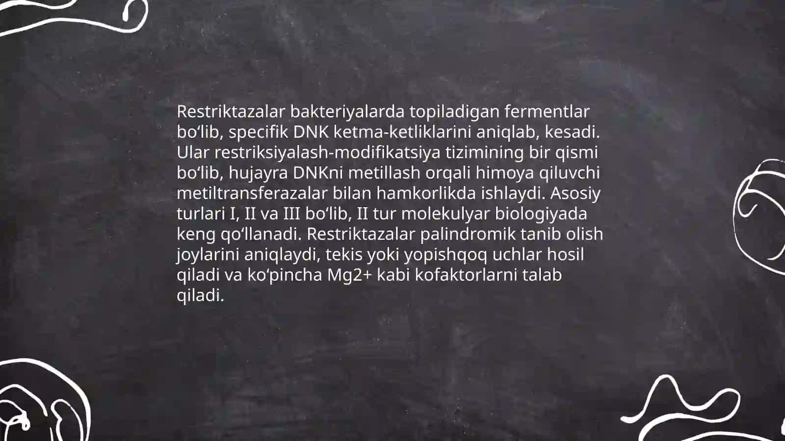 Restriksiya va restriktazalar 4