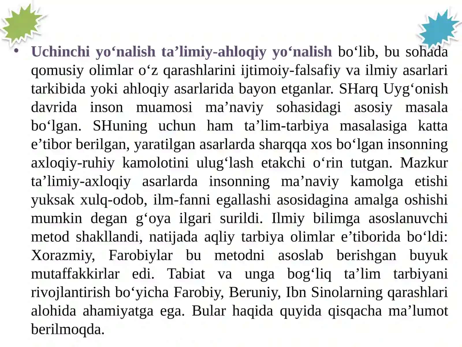 Jadidlar xarakatida ta’lim va tarbiyaning rivojlantirilish 4
