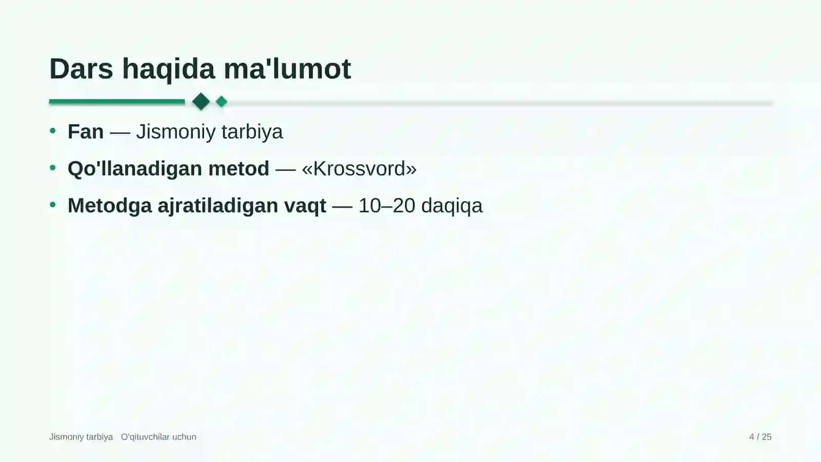 jismoniy tarbiya darslarida krossvord metodidan foydalanish 7654 4