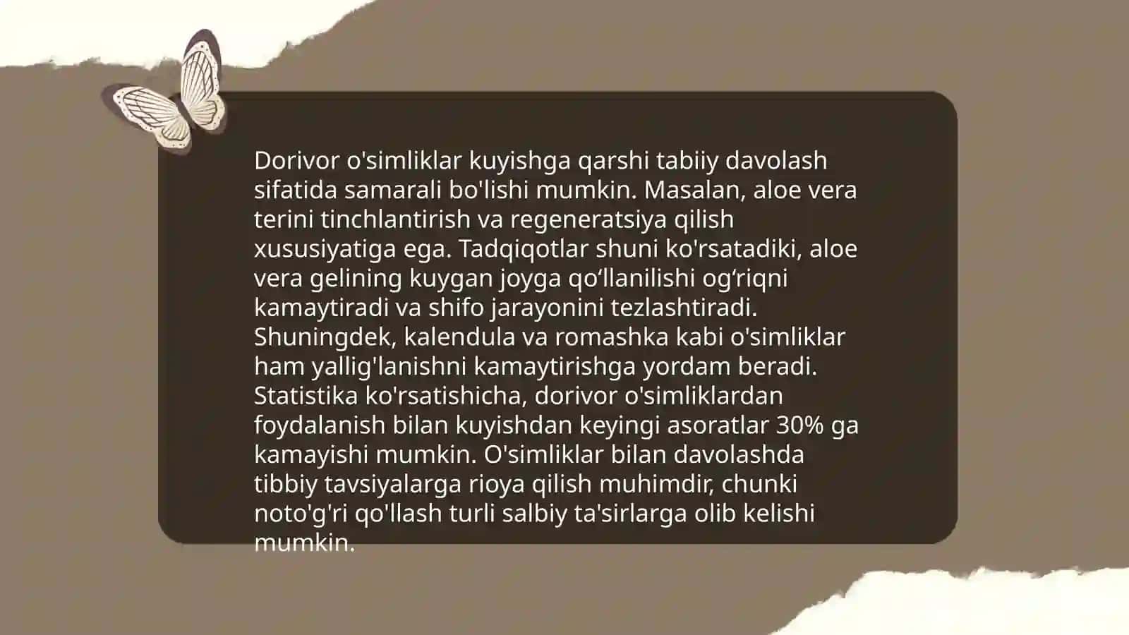 Kuyish kasalligida dorivor o'simliklarni qo'llanilishi 4