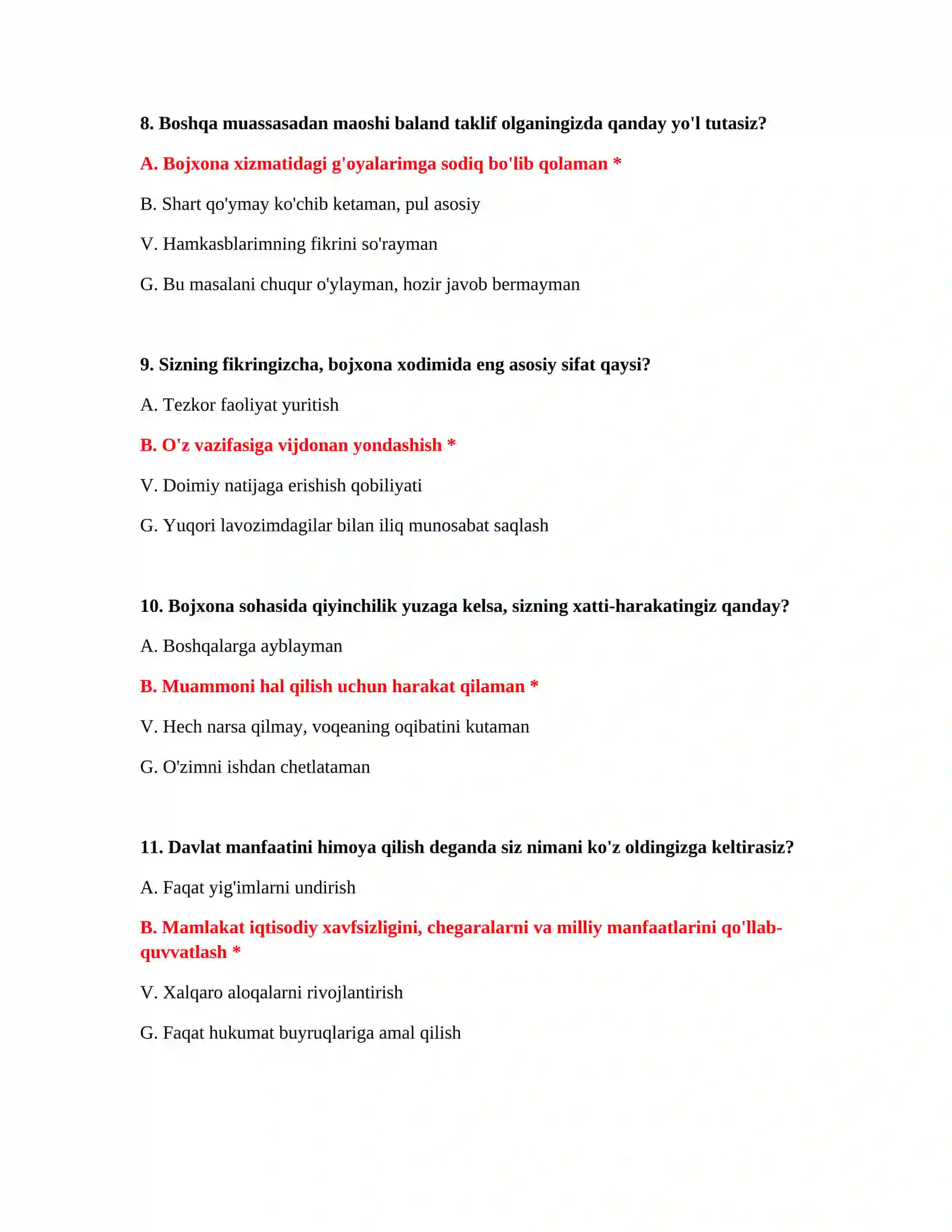 Bojxona ishga kirish testlari DOCX 4