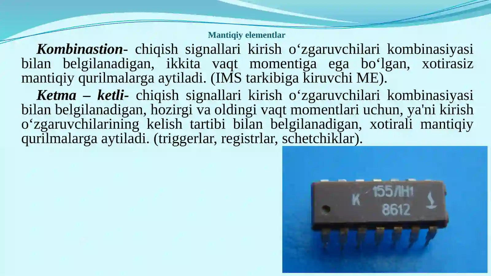 Mantiqiy elementlar 4