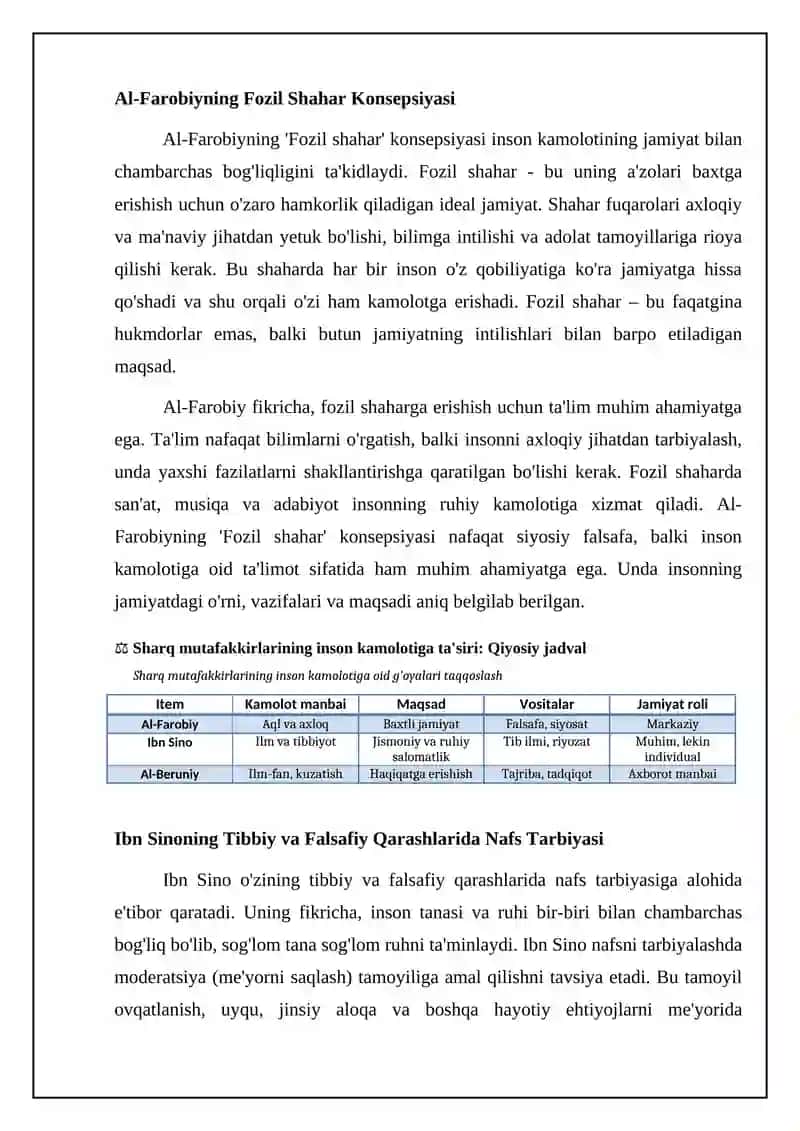 Sharq Mutafakkirlari Inson Kamolotiga Ta'siri 4