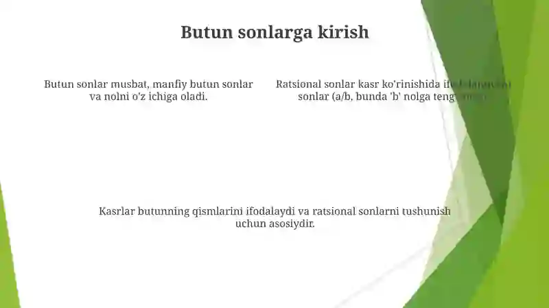 Ratsional sonlar 4