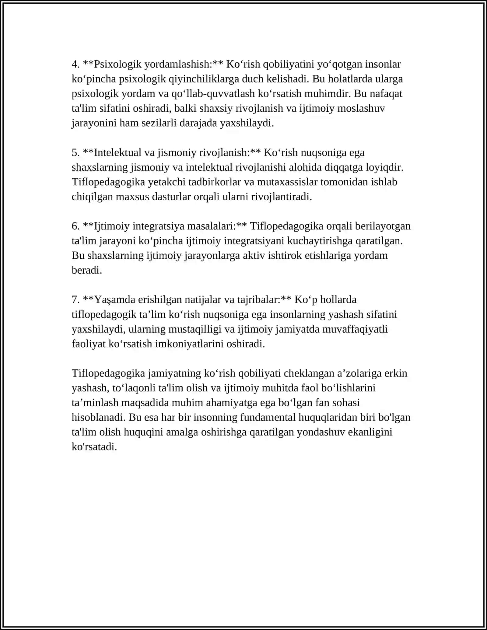 Tiflopedagogikaning predmeti maqsadi va vazifalari 4
