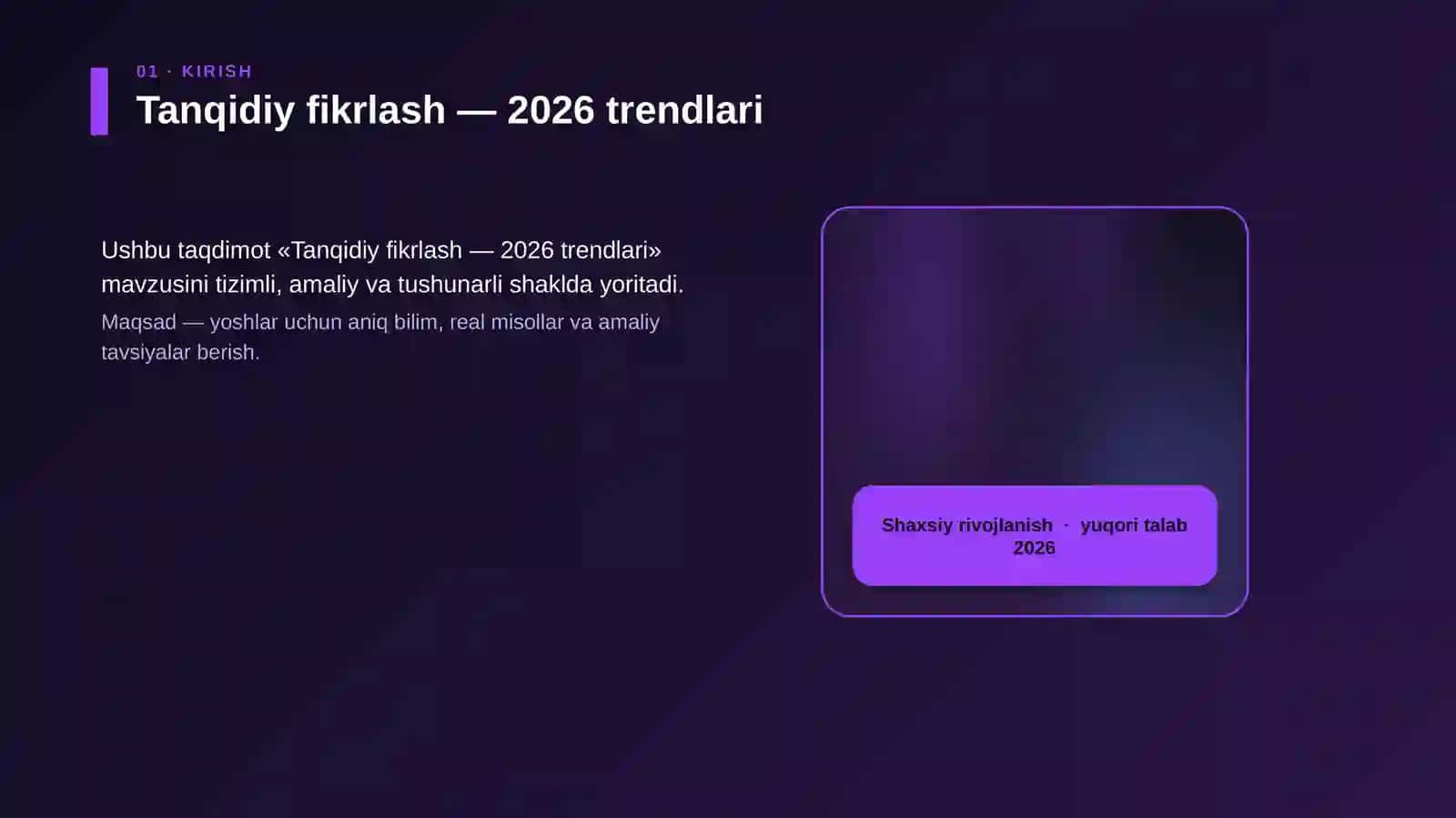 Tanqidiy fikrlash — 2026 trendlari 4