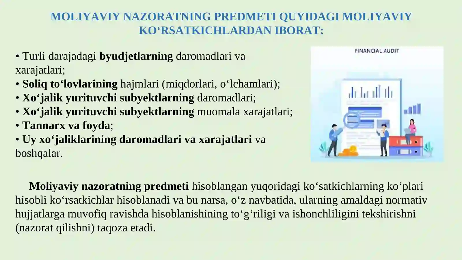 MOLIYAVIY NAZORAT 4