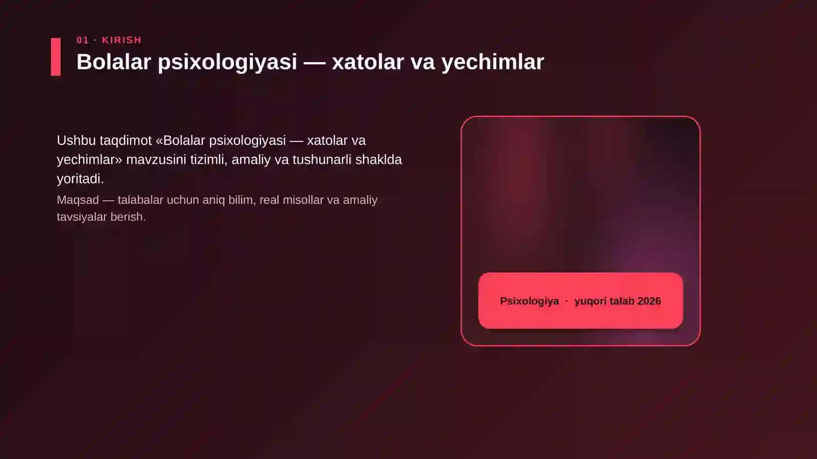Bolalar psixologiyasi — xatolar va yechimlar 4