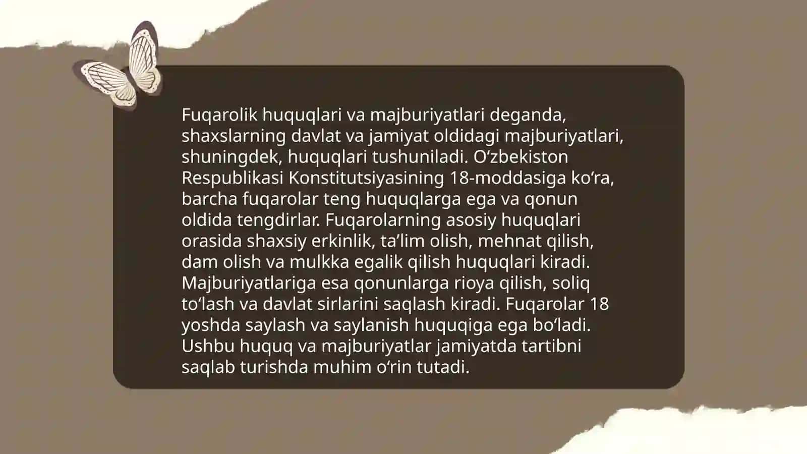O'zbekiston Respublikasi konsitutsiyasini boshqa davlat konsitutsiyasi bilan qiyosiy tahlil qilish 4