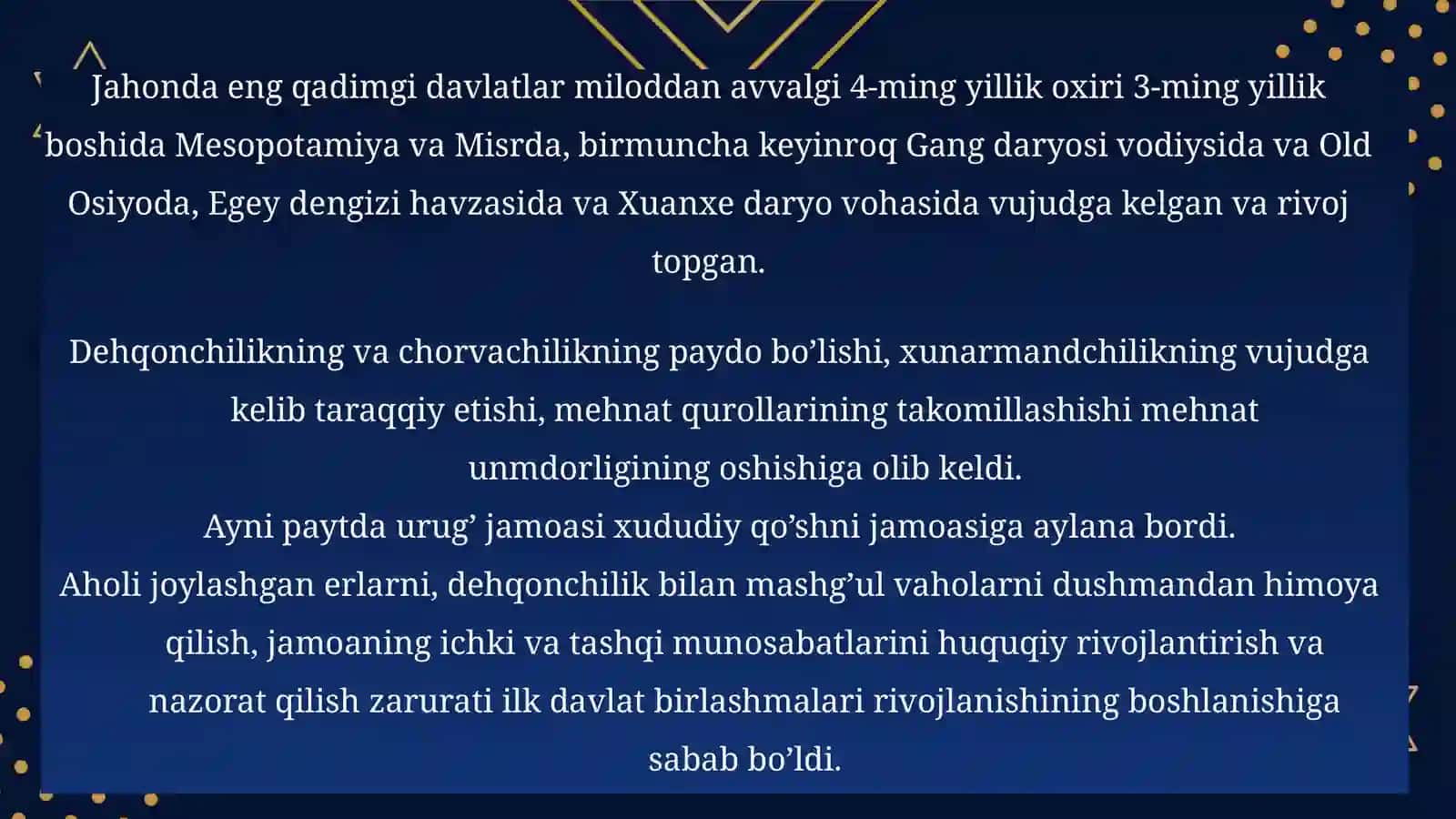O’zbek davlatchiligining tarixiy bosqichlari 4