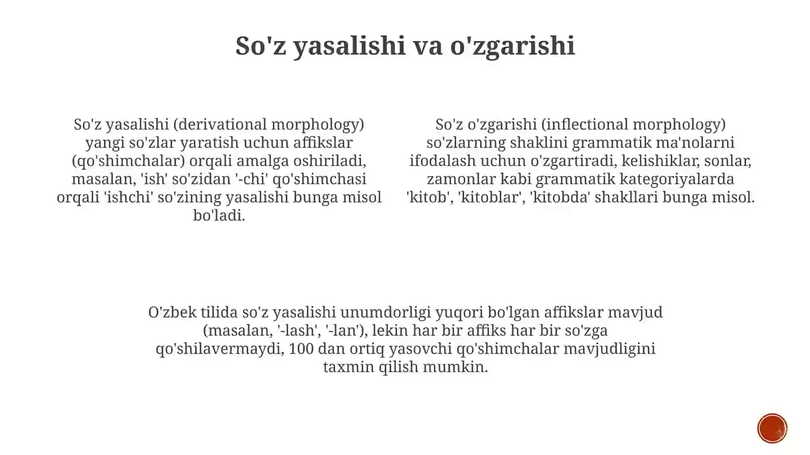Otning tarifi va leksik gramatik xususyatlari 4